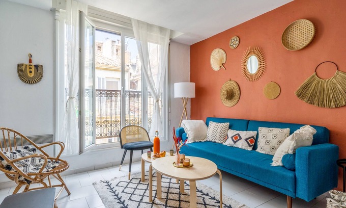 Noailles Apartment | Oceanfront Appartement Liberty - Welkeys with Spa & Breakfast