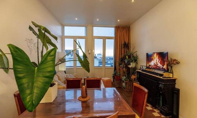 Saint-Christophe de la Foret Apartment | Bright Apartment with Panoramic City Views & Pet-Friendly Amenities