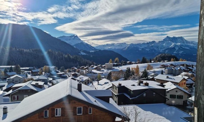 Leysin Apartment | Bright Apartment in the Heart of the Village - Rated 9.2/10