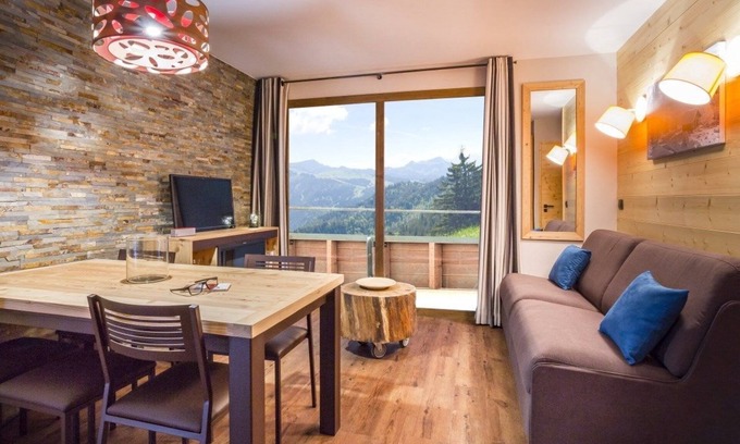 Les Boisses Condo | Cozy Appartement Nouveau Near Slopes with Spa & Pool Access