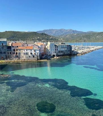 Saint-Florent Apartment | Central Saint Florent Apartment with Port Views