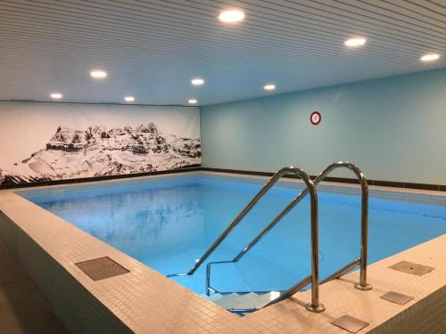 Morgins Apartment | Inviting Apartment with Pool in Morgins, Portes du Soleil