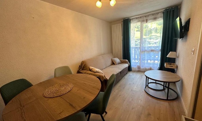 Areches Apartment | Central Apartment for 4 with Pool and Mountain Views
