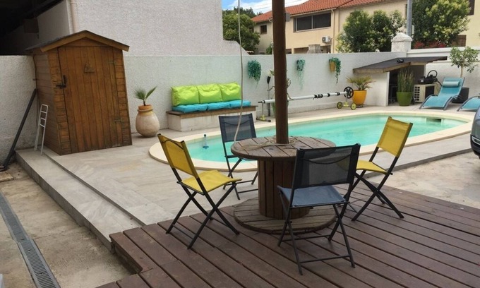 Argeles-sur-Mer Apartment | Elegant Garden Apartment with Heated Pool & Ocean Views
