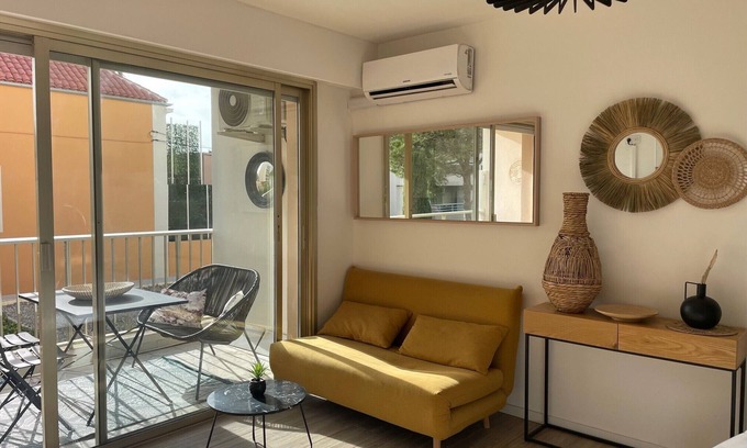 Pointe Croisette Apartment | Relaxing Getaway with Terrace, Steps from Cannes Beach