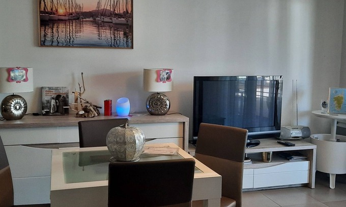 Lucciana Apartment | Modern Apartment with Terrace Near Lido de la Marana Beach
