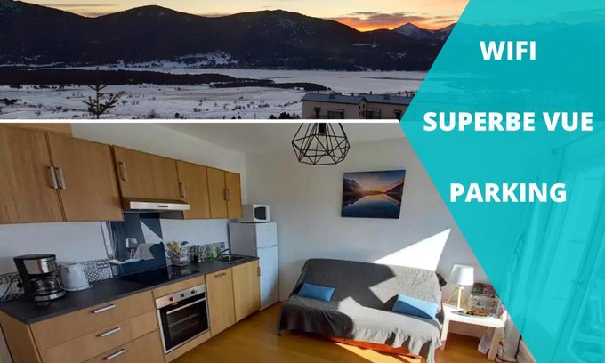 Les Angles Apartment | Inviting Appt T2 & Cabine with Scenic Views and WIFI