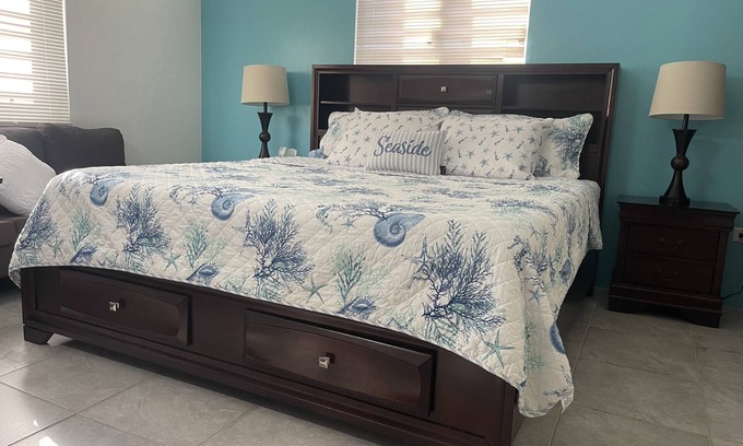Sion Farm Apartment | Oceanfront Apt. #2 with Deluxe King Bed & Spa Amenities