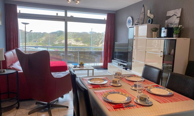 Bredene Apartment | Oceanfront Apt. 403 by Interhome - Rated 9.2/10 with Spa