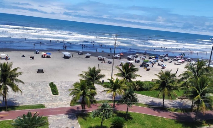 Balneario Paqueta Apartment | Oceanfront Retreat: Balcony, Barbecue & Beach Views