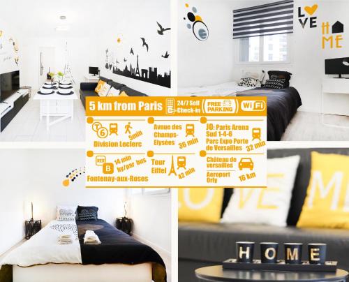 Le Plessis-Robinson Apartment | Modern Apt3P with Free Parking Near Paris - 8.4/10 Rating