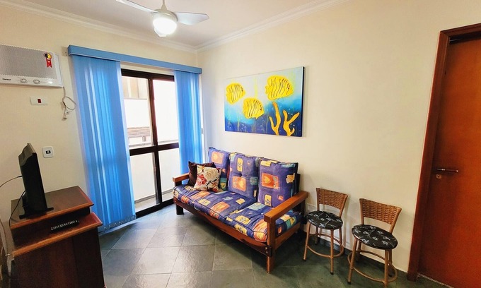Vila Julia Apartment | Apto Guarujá Enseada at 100M Beach w/ Pool/Wi-Fi/Garage