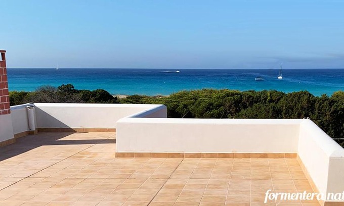 Calo de Sant Agusti Apartment | Oceanfront Apto Mar de Es Caló Steps from the Beach