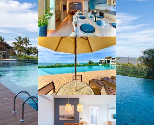 Itacolomi Apartment | Apto Pé na Areia Vista Mar Incrível Condo Resort Completo com Piscina Infinita, Beach Tennis, Academia, Sala de Jogos, Brinquedoteca, Playground e Portaria 24H 3 Quartos com Ar-Condicionado, Churrasqueira Privativa Reserve Agora e Viva essa Experiência