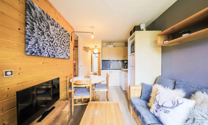 Flaine Apartment | Top-Rated Aquarius Residence: Family-Friendly Studio Getaway