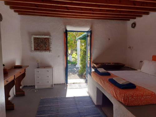 South Rhodes Apartment | Eclectic Arancio Room at Ecovilla with Oceanfront Views