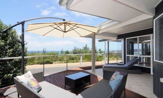 Vincentia House | Arcadia: Premier Oceanfront Retreat with Pool & Views