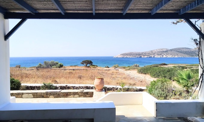Antiparos House | Architect's Summer House Steps from the Beach with Ocean View