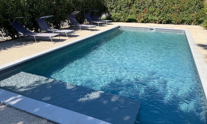 Chambonas Apartment | Spacious Ardèche Two Apartments with Pool & Ocean View