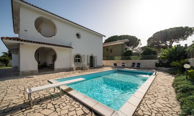 Arenella Villa | Villa Arenella96: Poolside Retreat Steps from the Beach