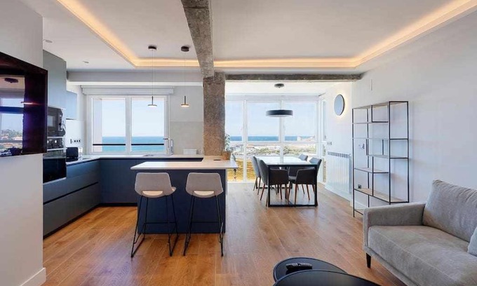 Gijon-Este Apartment | Oceanfront Haven: Argus San Lorenzo with 9.8 Guest Rating