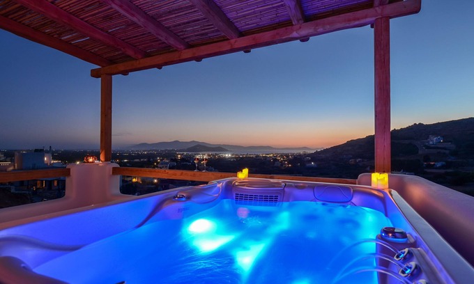 Naxos Town Apartment | Indulge at Ariadne - Naxos Pantheon with Outdoor Jacuzzi