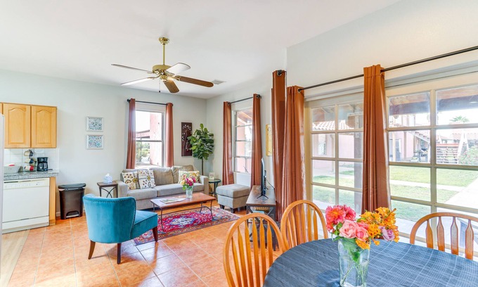 Eleven Mile Corner Apartment | Desert Oasis Vacation Rental with Pool Access and More!