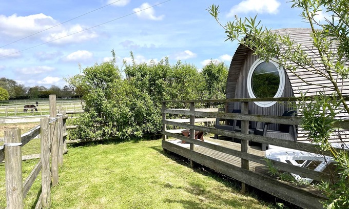 Brightlingsea Cabin | Cozy Glamping for Two at Armadilla 2 with Hot Tub Option