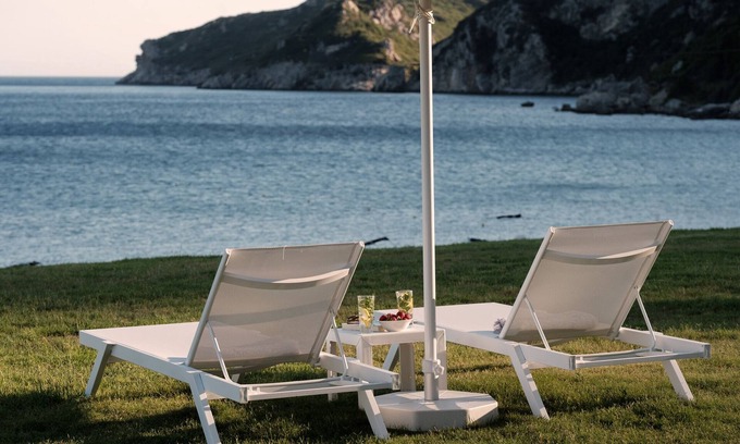 Afionas Apartment | Stunning Armikes Beachfront Suite with Ocean View & Pool