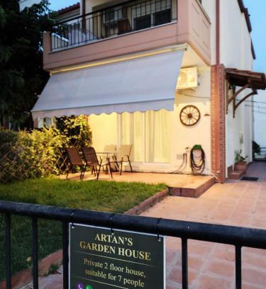 Kalyves Polygyrou House | Cozy Artan's Garden House: Oceanfront & Pet-Friendly Retreat