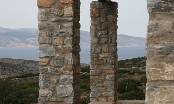 Irakleia Villa | Artemis Villa: Inviting Stone Retreat with Sea View Terraces
