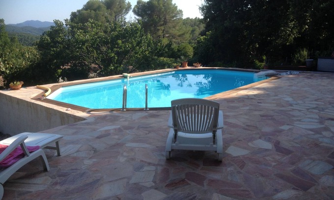 Montauroux Apartment | Tranquil Artist's House with Scenic Esterel Views