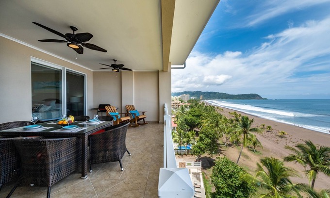 Barrio Los Villalobos Condo | Beachfront Bliss: Jaco Palms 2BR with Ocean Views