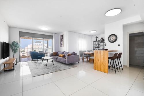 Ashdod Apartment | Family-Friendly Ocean View Oasis with Balcony Retreat
