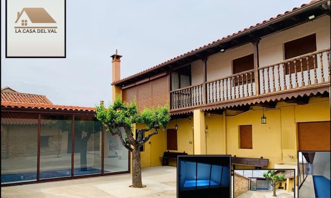 Valdespino de Somoza House | Discover Astorga: Idyllic Stay with Pool & Ocean Views