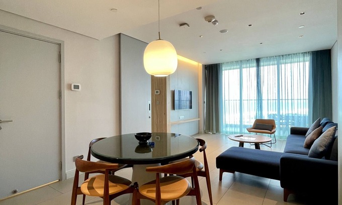 Cam Lam Apartment | at Alma resort: 1 Bed Room, Balcony, Sea View. 1 minute walk from the beach