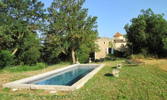 Pieusse House | Discover Saint-André: Family Mansion with Pool & Ocean Views