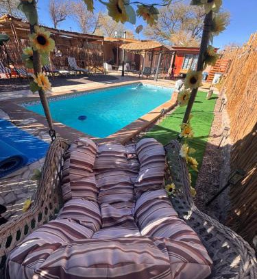 San Pedro de Atacama Cabin | Atacama Lodge Rukazen Spa: Relax by the Oceanfront Pool
