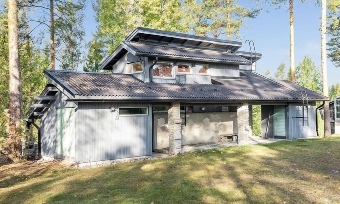 Tahkovuori House | Elegant Lake View Retreat at Atelje 4 by Interhome