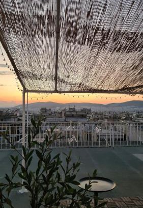 Nea Chalkidona Apartment | Athens city view loft on a budget
