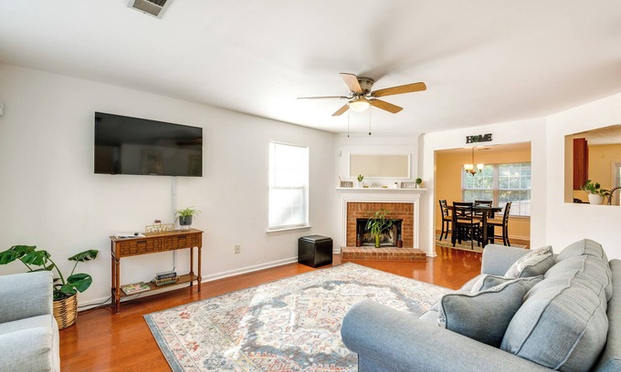 Austell House | Family-Friendly Atlanta Home with Yard Near Six Flags