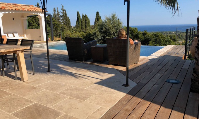 La Croix-Valmer House | Serene Villa with Ocean View and Pool in Tranquil Setting