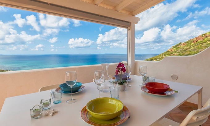 Lu Bagnu House | Oceanfront Attic Sea Watch in Castelsardo for 6 Guests