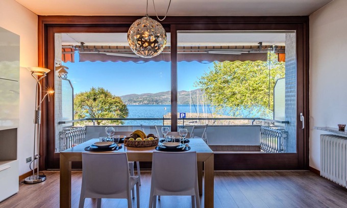 Ispra Apartment | Scenic Lakefront Retreat at Attilio by Interhome