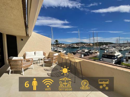 Port Cogolin Apartment | Discover Au cœur d un port: Family-Friendly with Pool Access
