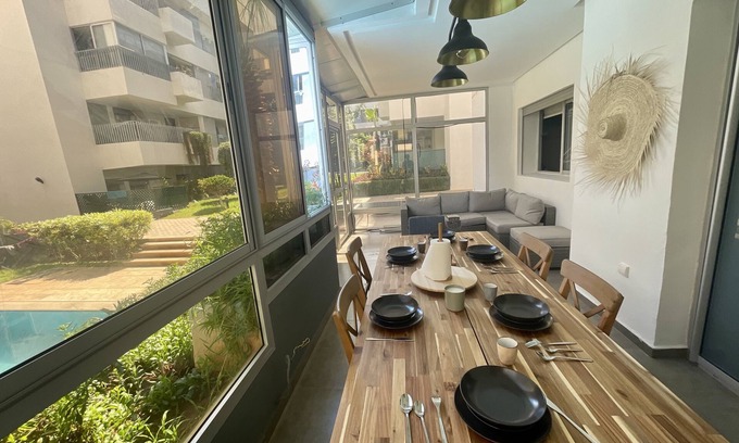 Harhoura Apartment | Relax at Au Cœur Des Sables - Oceanfront Escape Awaits