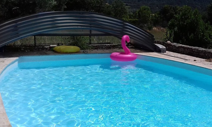 Saint-Saturnin-les-Apt Villa | Relax in Au Calme Dans le Parc du Luberon with Pool Access