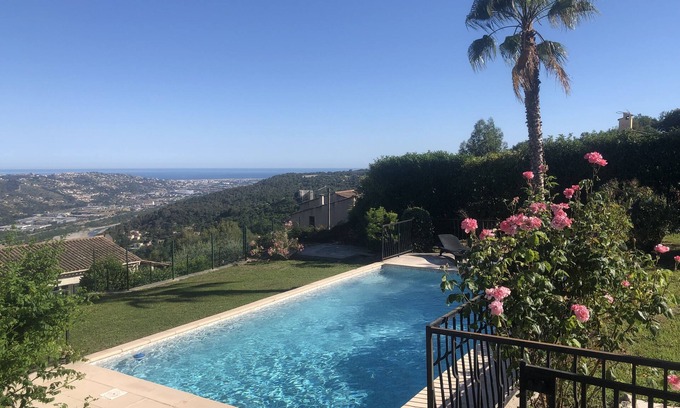 Gattieres Villa | Idyllic Family Villa with Pool and Ocean Views in Côte Dazur