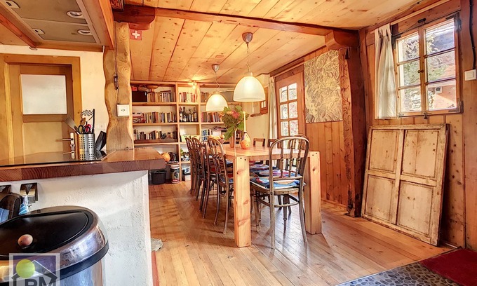 Ormont-Dessous Apartment | Au Poyet Authentic wooden duplex chalet (built in 1722) in the quaint village of La Forclaz. Built d