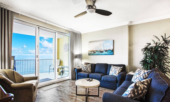 West Panama City Beach Condo | Experience Beachfront Bliss with Free Chairs & Parking!